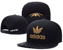 Adidas Black And Gold Hat Men S Adidas Originals Gold Clover Logo Embroidery Faux Animal Leather Visor Snapback Hat Black Gorras Gorra