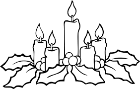 Advent wreath and candles coloring page from advent category. Download Hd Christmas Advent Wreath Coloring Pages Christmas Candles To Color Transparent Png Image Nicepng Com