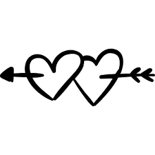 Download Hearts Pierced By An Arrow Vector Svg Icon Svg Repo