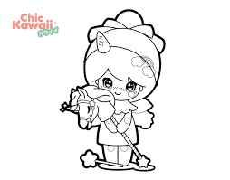 Kawaii wallpapers fondos de pantalla kawaii para niñas. Dibujo De Nina Disfrazada Kawaii Para Colorear Dibujos Net
