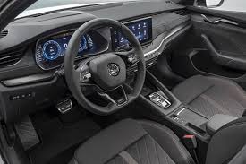 There has been an attempt to liven things up, such as the silver trim that runs and although skoda had to sit quietly in the corner at the volkswagen group interior trim meeting, it does at least benefit from the excellent fit and finish. All New Electrified 2020 Skoda Octavia Rs Iv Is Both Driver And Eco Friendly Carscoops