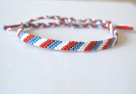Bracelet Bresilien Tricolore Bleu Blanc Rouge France Drapeau Etsy