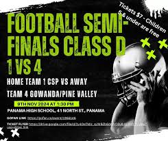 FOOTBALL SEMI-FINALS CLASS D Home...
