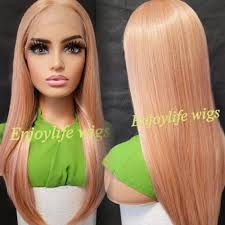Peach Lace front Wig