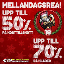 För många är mellandagsrean ett välkommet och lättsamt avslut på. Stor Mellandagsrea Med Start Den 26 E Gymgrossisten Butik Uppsala Facebook