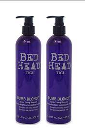 Tigi Bed Head Dumb Blonde Purple Toning Shampoo 13 5 Ounce 2 Pack Toning Shampoo Bed Head Dumb Blonde Purple Toner