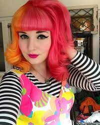 Pastel Split Hair Pink And Orange Hair Pastel Split Hair Split Hair