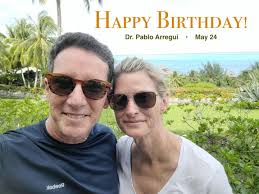 Today we wish a very Happy Birthday to Dr. Pablo Arregui, and hope that his  wife Cyndi has something special planned to celebrate! 🎉 🎂 🥳