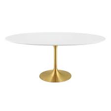 Julien Dining Table Oval Table Dining Dining Table Gold Oval Wood Dining Table