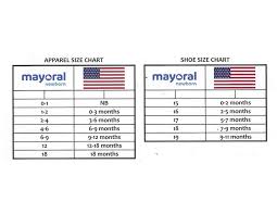 Mayoral Size Chart Buttercup Baby Co
