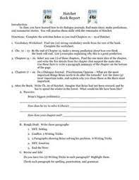 Hatchet Lesson Plans Worksheets Lesson Planet