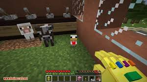 Find and discover the infinity gems and utilizes their extreme over powered abilities in minecraft. Infinity Gauntlet Mod 1 8 9 1 7 10 The Strongest Minecraft Weapon Ever 9minecraft Net
