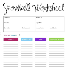 The Snowball System Is The Best Way To Pay Off Debt Now You Can Keep Track With This Cute Free Printable Debt Snowball Worksheet Budgeting Budgeting Money
