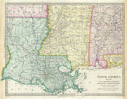 Detailed road map of alabama & mississippi state line. North America Sheet Xiii Parts Of Louisiana Arkansas Mississippi Alabama And Florida Geographicus Rare Antique Maps