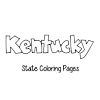 Kentucky state flag coloring page. 1