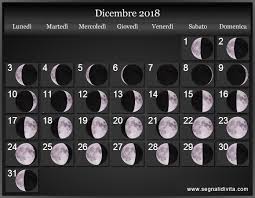 Dodici cicli lunari durano 354 segni zodiacali del calendario celtico degli animali: Calendario Lunare 2018 Fasi Lunari