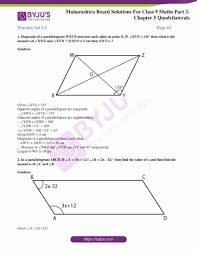 When students answer item!11, you may also want to have them draw a diagram to further explain how they arrived at their answer. Msbshse Solutions For Class 9 Maths Part 2 Chapter 5 Quadrilaterals