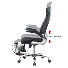 office chair black swivel mesh computer chair high back with foldable armrest head support height adjustable a3 black office chair ergonomic chair office chair
