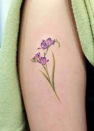 20 Beautiful Freesia Flower Tattoo Ideas For Females Small Tattoos Tattoos Modern Tattoos
