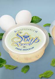 Free Disposable Soup Bowl Mockup Zippypixels Mockup Food Packaging Soup Bowl