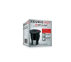 Therefore two filters at $13.99 = $27.98 plus freight. Amazon Com Keurig 2 0 My K Cup Reusable Ground Coffee Filter Compatible With All 2 0 Keurig K Cup Pod Coffee Makers 1 Count Black Home Kitchen