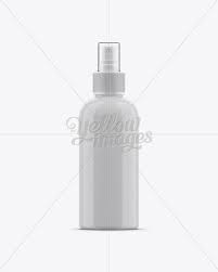 100ml Glossy Plastic Sprayer Bottle Mockup In Bottle Mockups On Yellow Images Object Mockups Bottle Mockup Sprayer Bottle Design Mockup Free