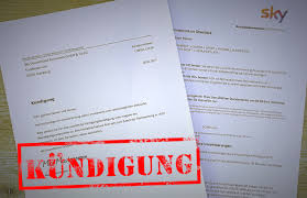 Ihre firma ist umgezogen oder sie haben sich ein neues büro gekauft / gemietet und müssen nun allen kunden. Sky Kundigung Kostenlose Muster Vorlage Pdf Word
