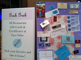 These stylish and freestanding gift card display are ideal for displaying all types of products at your space in a fabulous way. Got Restaurant Gift Cards Start A Grub Grab Charity Auctioneer Jim Miller