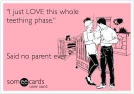 I Just Love This Whole Teething Phase Said No Parent Ever Baby Ecard