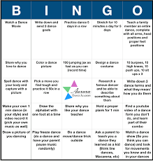 This fun, upbeat dance move works well with house music. Aurora Dance Academy Here Is A Fun Activity For You To Do Dance Bingo Complete A Row Or As Many As You Want And Post A Screen Shot Of Which Row You