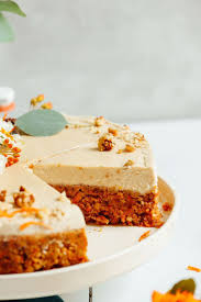 Raw Vegan Carrot Cake Minimalist Baker Recipes Recipe Moist Carrot Cakes Raw Carrot Cakes Vegan Cream Cheese Frosting