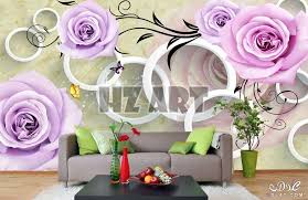 ورق حائط ثلاثي الابعاد ورود