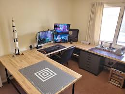 2x4 u shaped computer desk. New U Shaped Desk For The Battlestation Battlestations