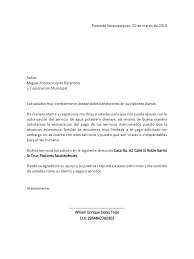 F lo cual no puedo pagar porque me encuentro desempleada y mi esposo es el que paga el alquiler nosotros necesitamos del servicio ya que tenemos una nia pequea nosotros queremos que nos pongan. Solicitud Agua Potable Y Drenaje Modelo