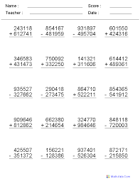 These addition worksheets are randomly created browse our comprehensive collection of free printable year 4 homework sheets with topics such as addition, multiplication, mental math. Fantastic Long Subtraction Worksheets How To Multiplication Freetable Jaimie Bleck