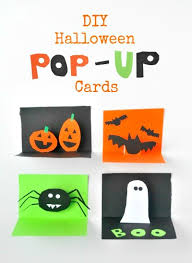 Scary halloween greeting card with pumpkins moon. Diy Halloween Pop Up Cards Craftwhack