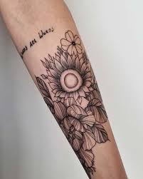 See more ideas about sunflower tattoos, tattoos, sunflower. 61 Pretty Sunflower Tattoo Ideas To Copy Now Page 2 Of 6 Stayglam