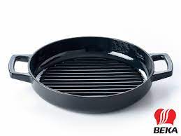 Get even more cooking surface with the 10.5 inch square grill pan. Grillpan Griddle Cast Iron Enamel Black Buy Online At Pfannenprofis De
