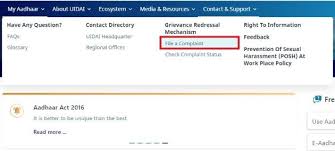 Aadhar Complaints How To Lodge Aadhaar Card Related Complaints Via Online Phone E Mail And Post Goodreturns