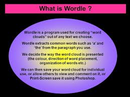 Think of a web like a network of connected vocabulary words. Web How To Use Wordle What Is Wordle Wordle Is A Program Used For Creating Word Clouds Out Of Any Text We Choose Wordle Extracts Common Words Ppt Download