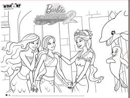 The little mermaid coloring page with few details for kids. Barbie Mermaid Tale 2 Free Coloring Pages