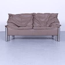 Rolf Benz Designer Leder Sofa Braun Zweisitzer Couch Echtleder 5687 Couch Design Sofa