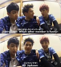 Jackson Is Hilarious Everybody Loves Wang Puppy Got7 Jackson Got7