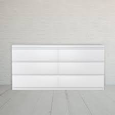 Nice space at the top for jewellery. Malm 6 Drawer Dresser Panyl