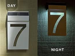 Solar Powered House Number Light Solar Power House House Numbers Solar House Numbers