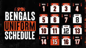 Cincinnati Bengals release 2020 uniform schedule