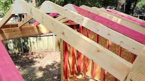 The board should measure taller than the wall and roof rise combined. How To Build A Shed Cut And Assemble Roof Rafters Paulstoolbox Youtube