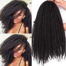 While variations of marley twists hair looks are one of the most popular hairstyles to create with marley hair, there are many other stylish protective style options. Amazon Com 18 Inch Marley Twist Hair For Twists Cuabn Twist Hair Marley Braiding Hair 3 Packs Afro Kinky Curly Crochet Hair Marley Hair For Faux Locs Crochet Hair 18 Inch 3 Packs 1b Beauty
