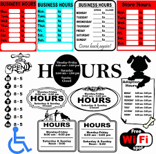 Business Hours Sign Template Free Best Of 52 Business Hours Sign Templates Vector Clipart For Vinyl Business Hours Sign Sign Templates Business Model Template