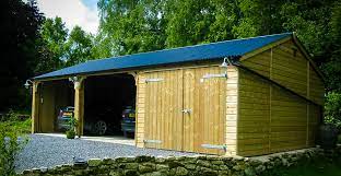 1.5 x 3 (38 x 75mm) planed & rounded framework. Wooden Carports In Devon By Shields Garden Buildings